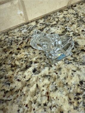 Crystal frog Accent  Decorative Crystal-Style Tablepiece